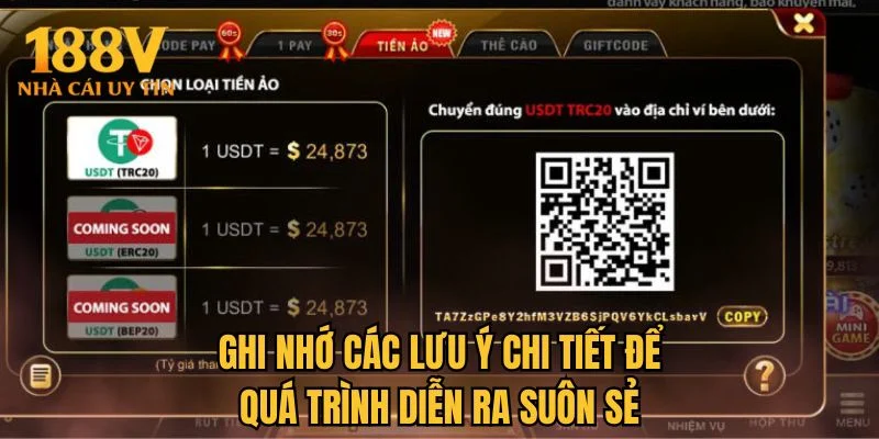 Ghi nhớ các lưu ý chi tiết để quá trình diễn ra suôn sẻ 